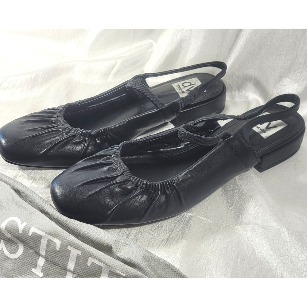 Stitch Fix Dolce Vita DV Teana Matte Black Ballet Sling Back Flats - Size 9.5